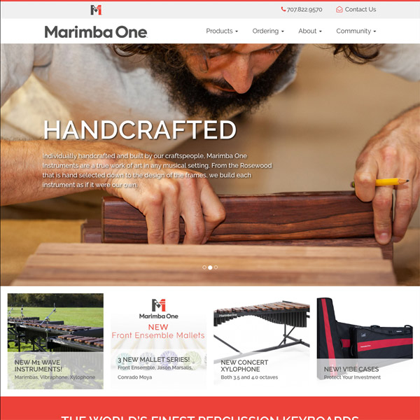 Marimba One Arcata web design